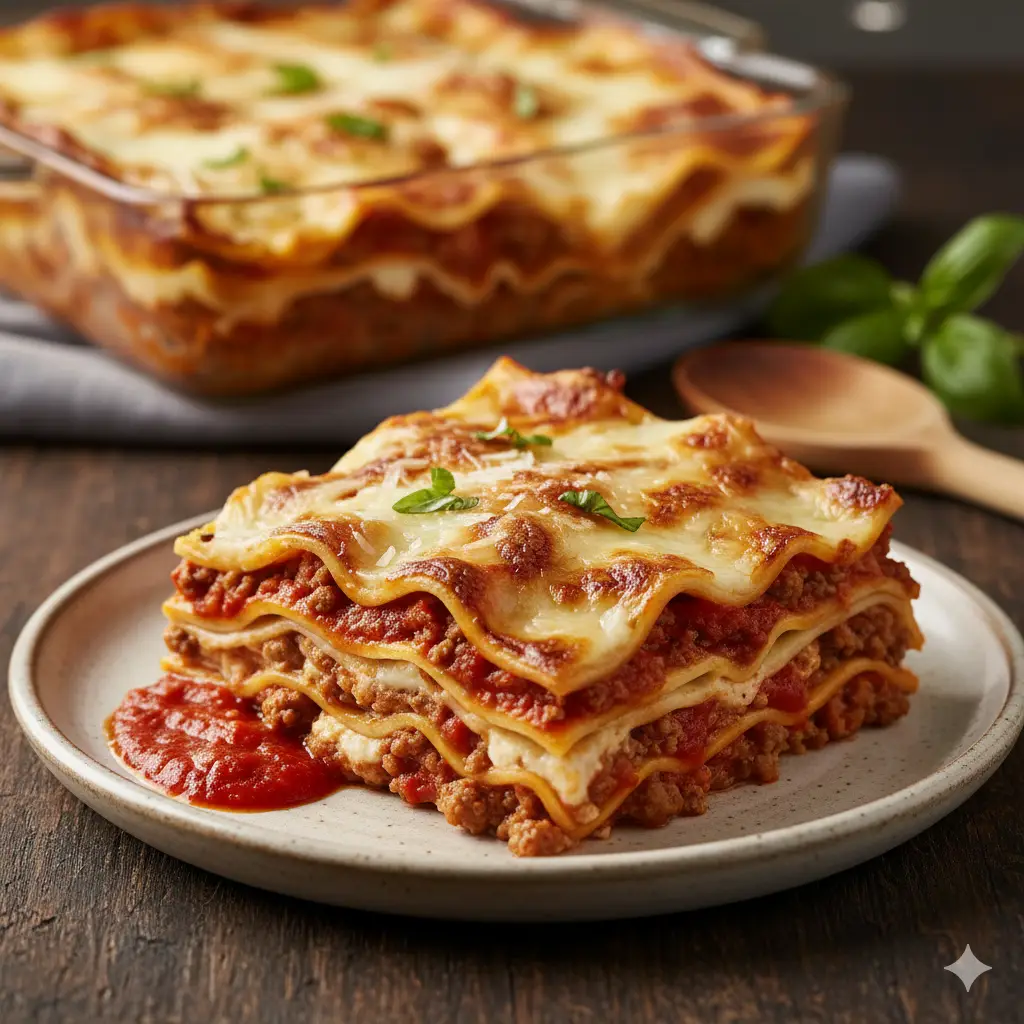Hình ảnh Lasagna - mì Ý đút lò