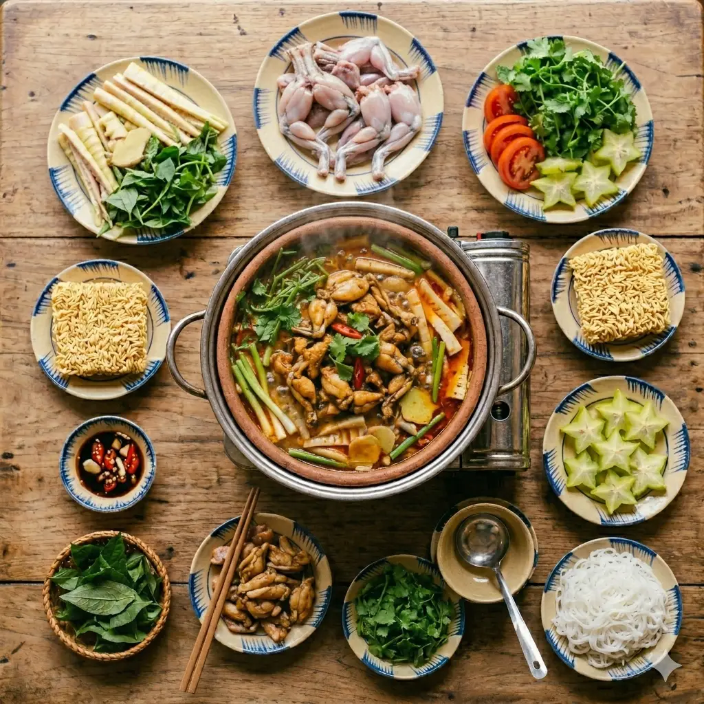 Hình ảnh Lẩu ếch măng cay 2 người ăn