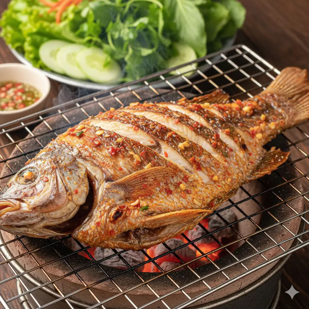 Hình ảnh Cá cam nướng muối ớt