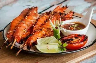 Hình ảnh Tôm sú nướng mọi