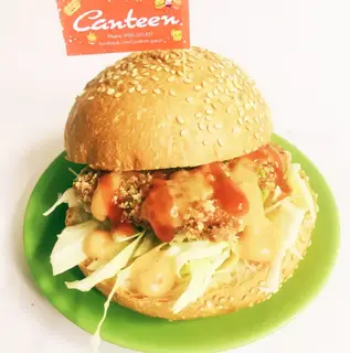 Hình ảnh Burger phô mai gà chiên xù