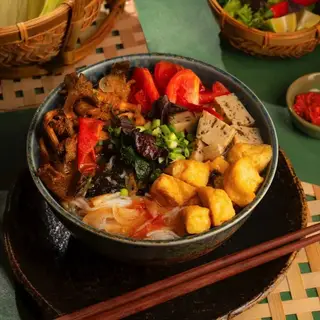 Hình ảnh Bún nấm giấm bỗng Hà Nội chay