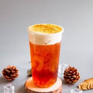 Hình ảnh Trà đen kem trứng nướng