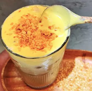 Hình ảnh Trà sữa kem dừa nướng