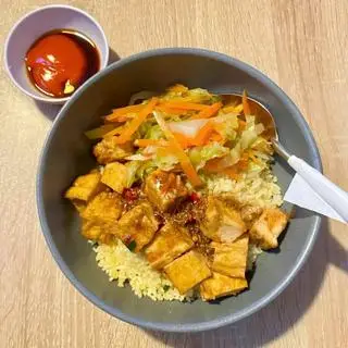 Hình ảnh Cơm đậu hũ sốt sả ớt