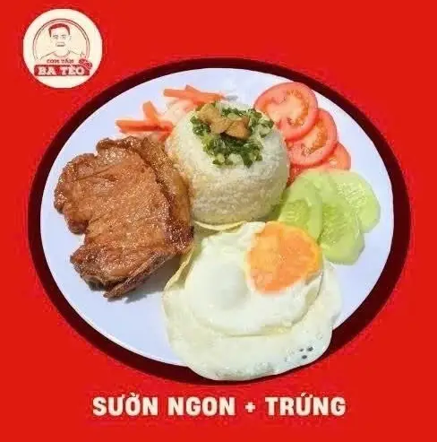 Hình ảnh Cơm sườn ngon - trứng - canh
