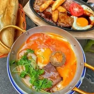 Hình ảnh Chảo 6 - bò - trứng