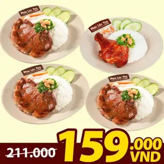 Hình ảnh Combo Mua 3 Tặng 1 - Cơm Sườn B