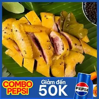 Hình ảnh Combo 1/2 gà ủ muối ăn mát + pepsi