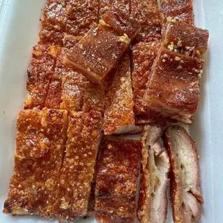Hình ảnh Heo nọng quay 300gr - kèm rau