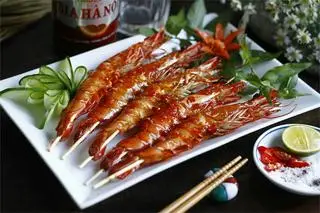 Hình ảnh Tôm nướng sa tế