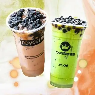 Hình ảnh Combo 4 - 3 matcha trân châu đường đen Royal - 3 socola trân châu đường đen Royal