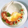 Hình ảnh Đùi Gà 1/4 luộc - Cơm trắng