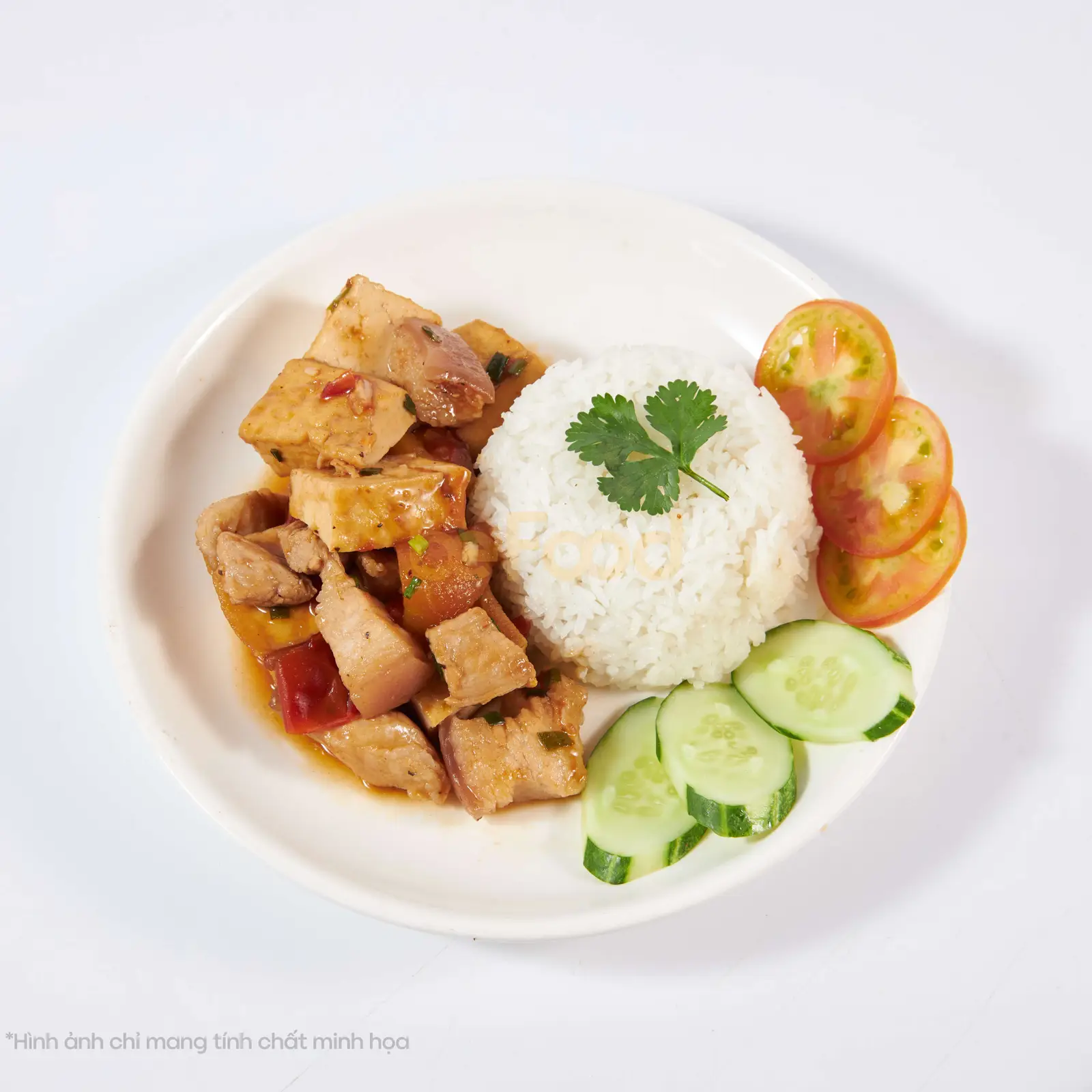 Hình ảnh Cơm trắng thịt kho hột vịt