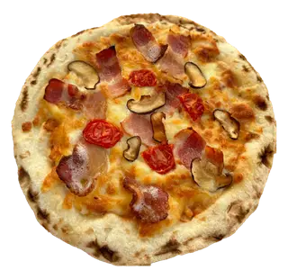 Hình ảnh Pizza ba chỉ hun khói - bacon