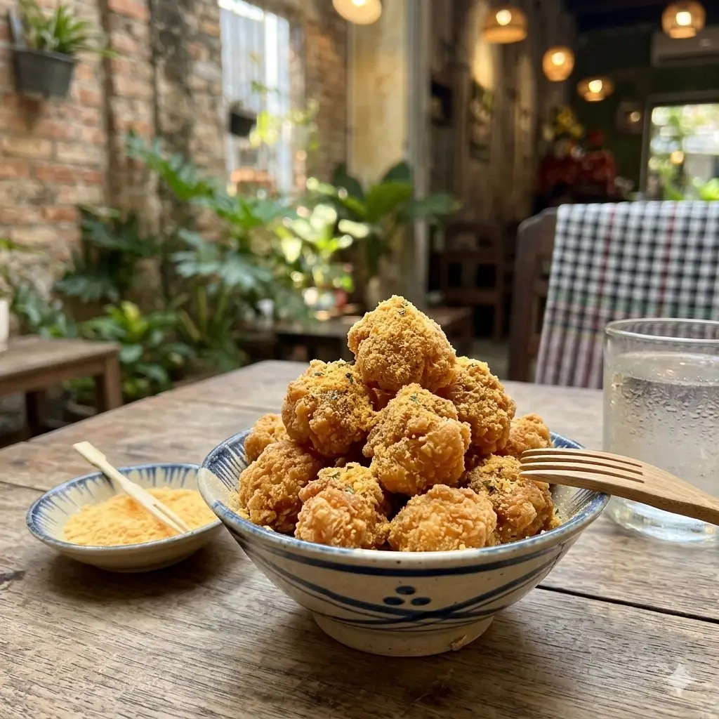 Hình ảnh Gà karaage lắc phô mai