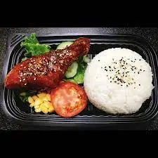 Hình ảnh Cơm Trắng Đùi Gà Sốt BBQ - 1 Chai Pepsi