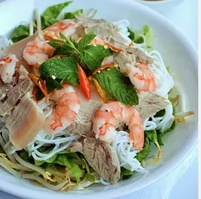 Hình ảnh Bún tôm thịt luộc