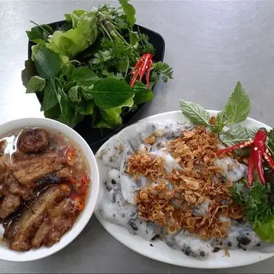 Hình ảnh Bánh Cuốn Nhân Thịt - Thịt Nướng