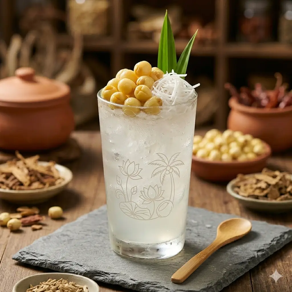 Hình ảnh nước dừa sen