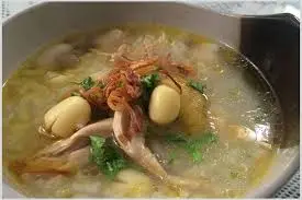 Hình ảnh Cháo gà đậu xanh 