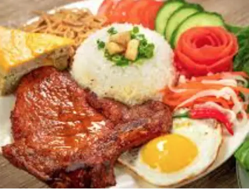 Hình ảnh Cơm sườn - bì - chả - trứng