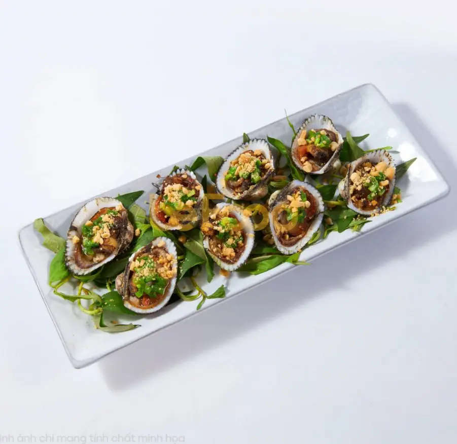 Hình ảnh Sò lông nướng mỡ hành