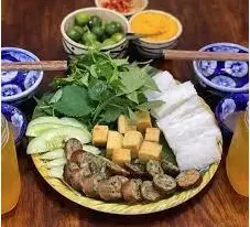 Hình ảnh Bún đậu dồi sụn chả cốm mắm tôm