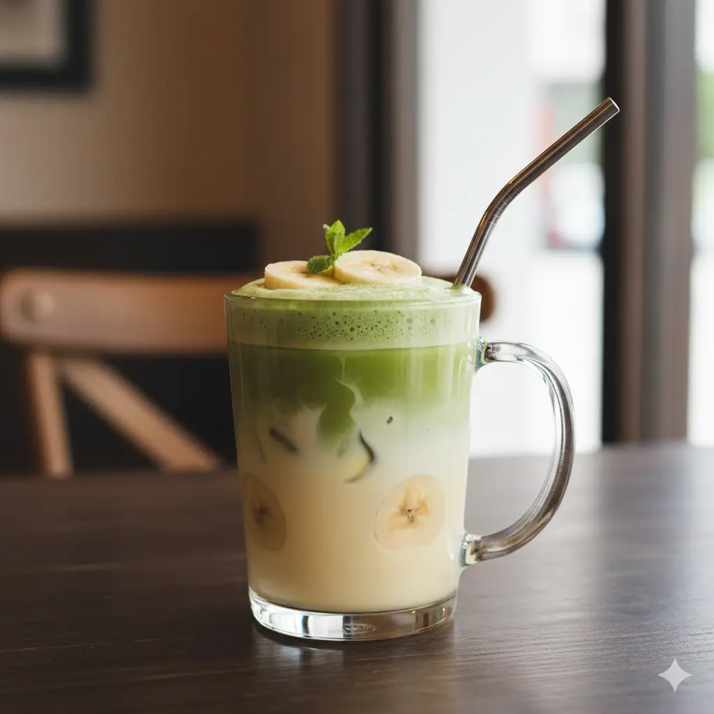 Hình ảnh Matcha sữa chuối