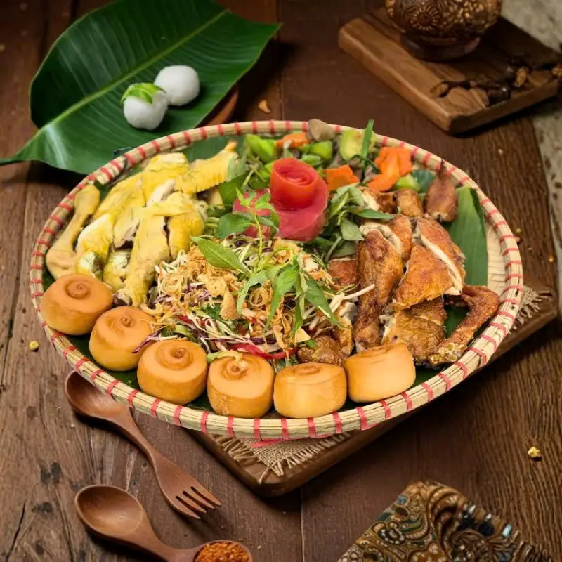Hình ảnh Gà mẹt 4 món 