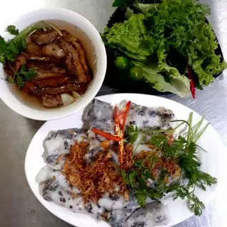 Hình ảnh Bánh cuốn ngon chả nướng
