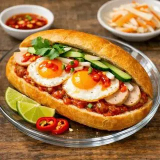 Hình ảnh Bánh mì ốp la