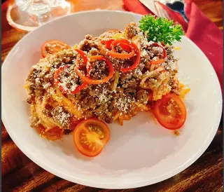 Hình ảnh Mì Ý sốt cà chua bò bằm (vị phô mai)