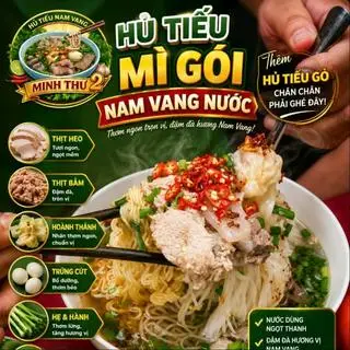 Hình ảnh Hủ tiếu mì gói Nam Vang nước