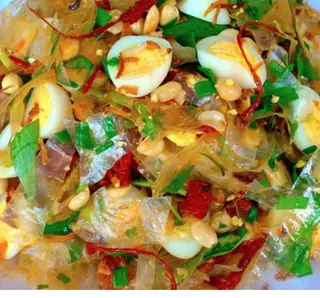 Hình ảnh Bánh tráng phơi sương trộn