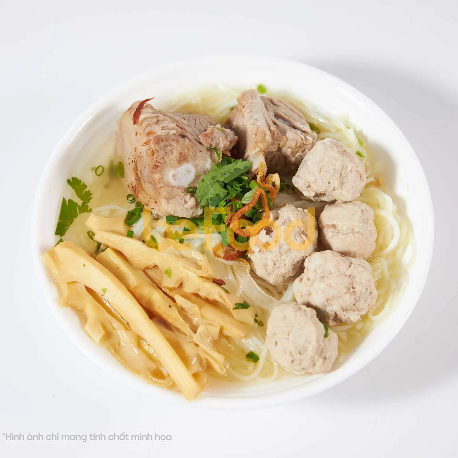 Hình ảnh Bún  mọc chả sườn đặc biệt