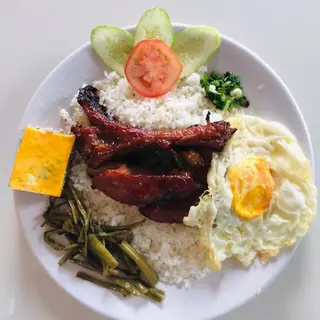 Hình ảnh Cơm sườn chả ốp la