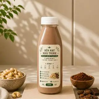 Hình ảnh Sữa hạt điều - yến mạch - cacao