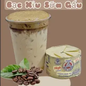 Hình ảnh Bạc xỉu sữa gấu