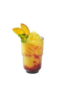 Hình ảnh Hồng trà đào đá xay
