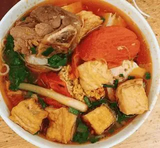 Hình ảnh Riêu mai cua - giò heo