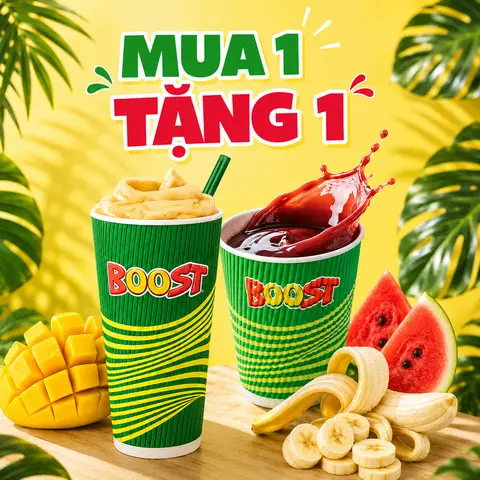 Hình ảnh Mua 1 Tặng 1 - 1 ly mango magic tặng 1 ly watermelon juice medium