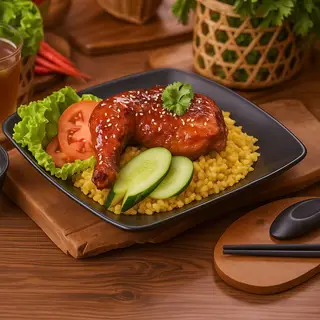 Hình ảnh Cơm gà xốt tiêu