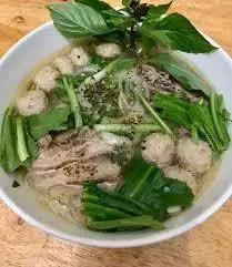 Hình ảnh Phở tái bò viên