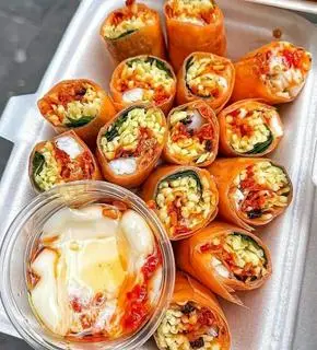 Hình ảnh Bánh tráng cuốn nhỏ