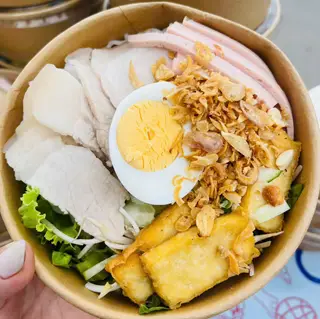Hình ảnh Bún nước tương đầy đủ