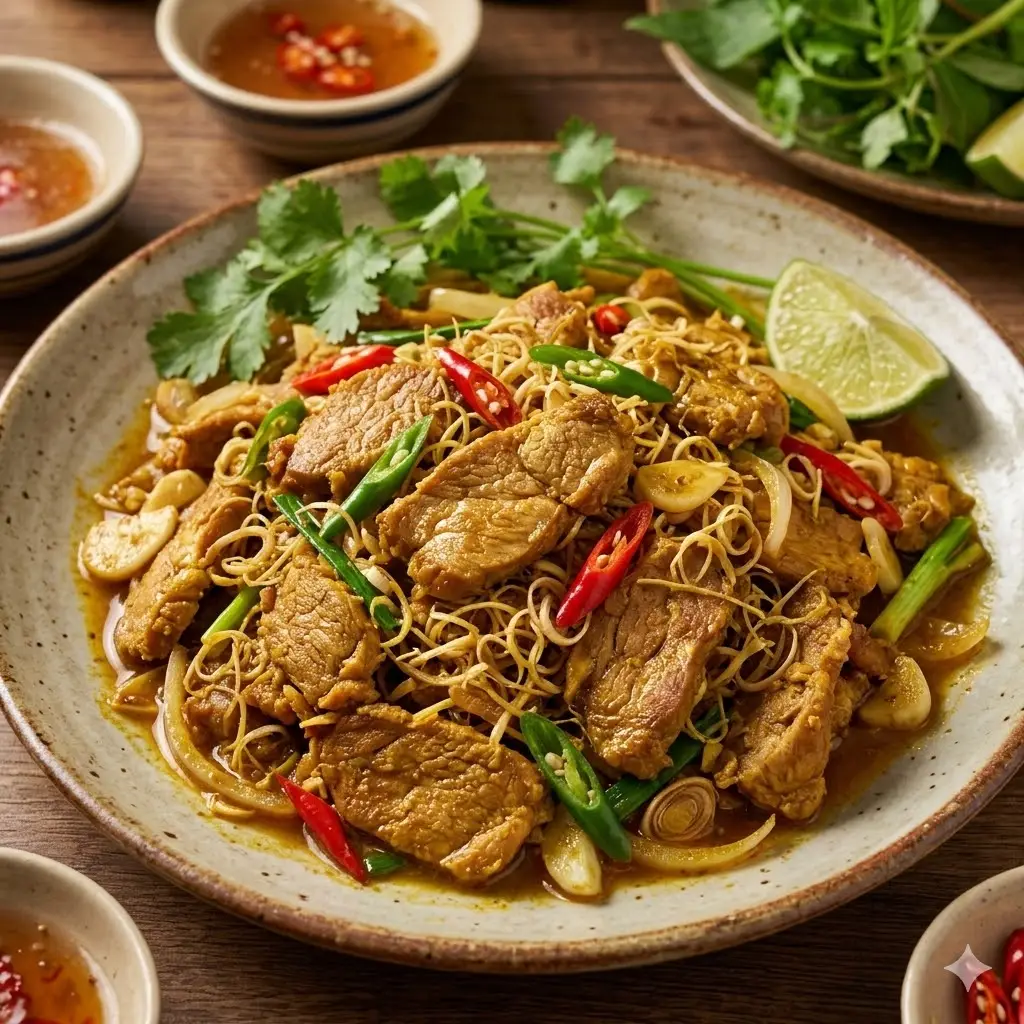 Hình ảnh Thỏ xào lăn khô