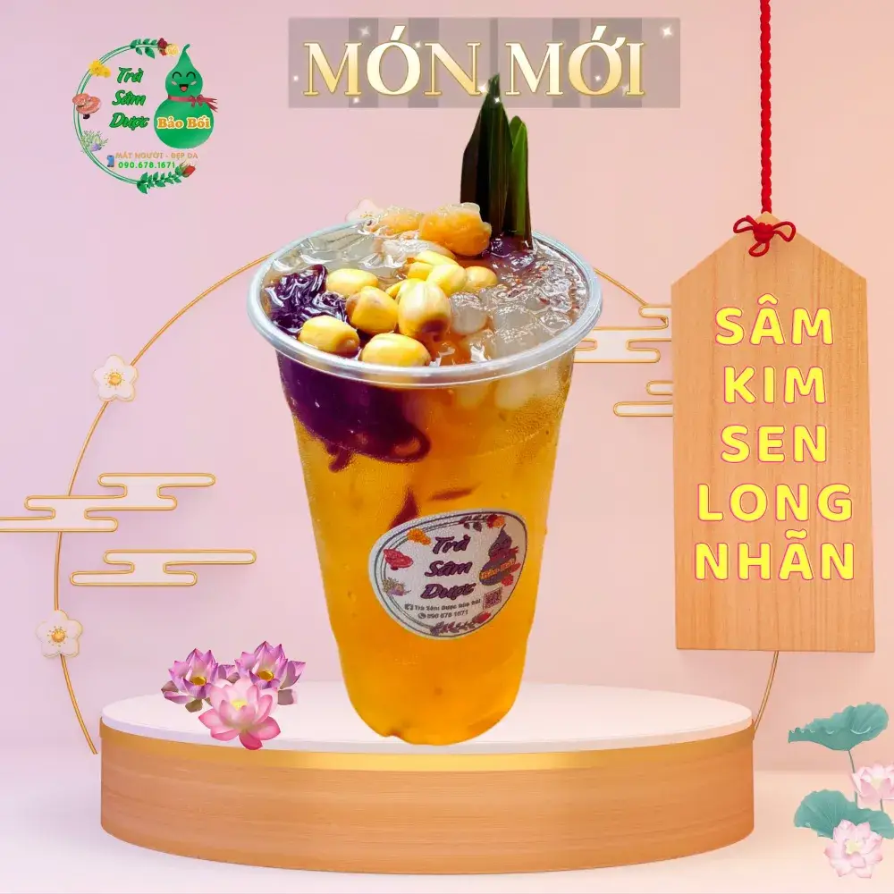 Hình ảnh Sâm kim sen long nhãn - full topping