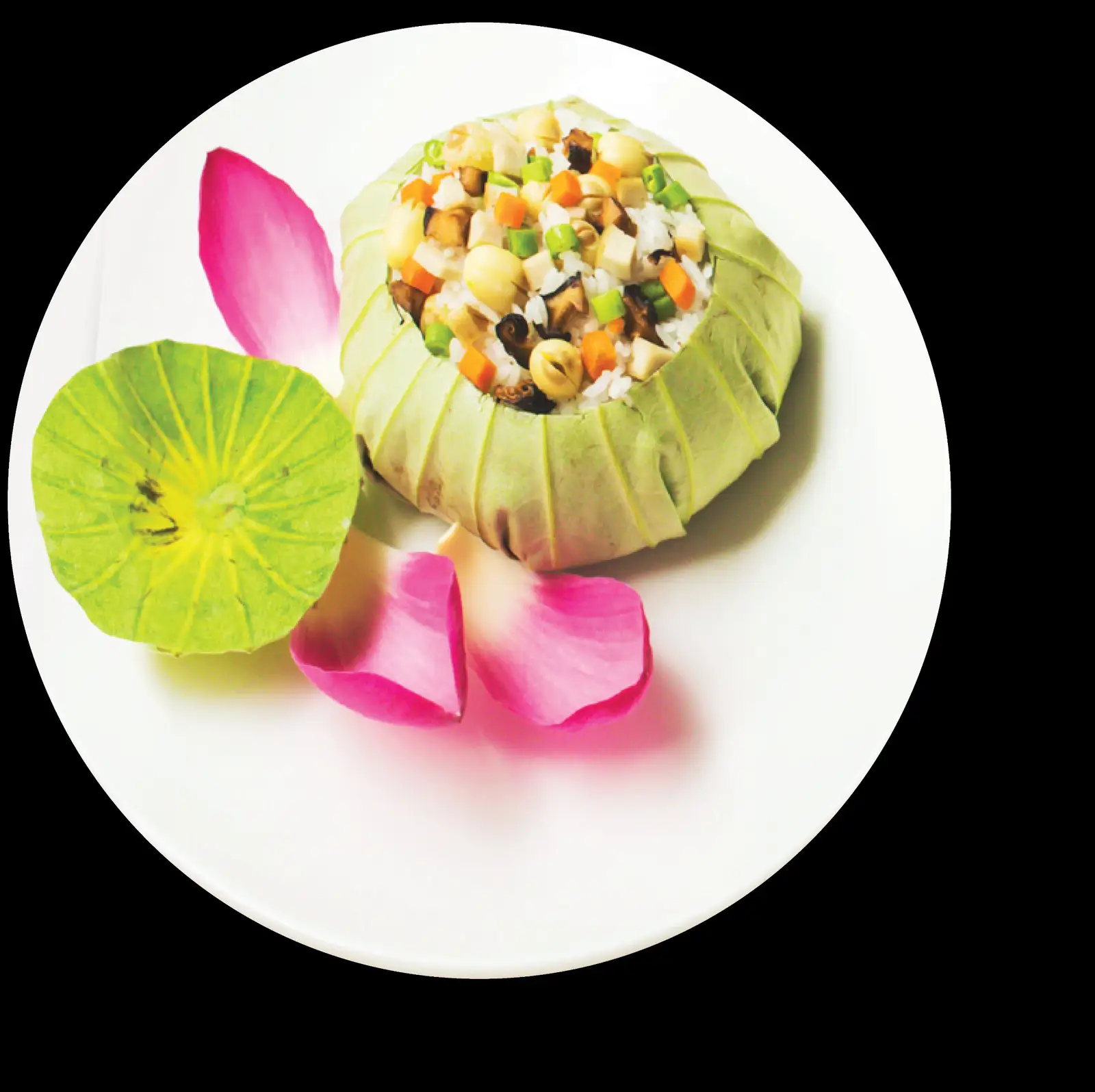 Hình ảnh Cơm chiên lá sen chay