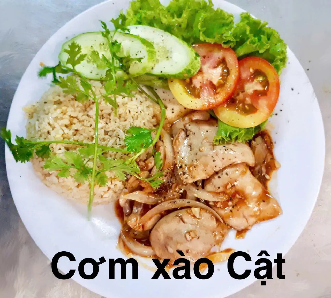 Hình ảnh Cơm xào cật heo